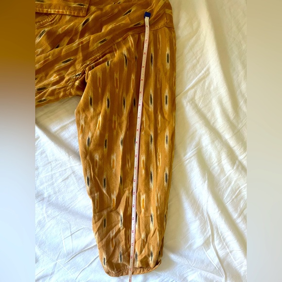 Gorgeous Free people wrap dress in yellow ikkat print NWT - Picture 12 of 12